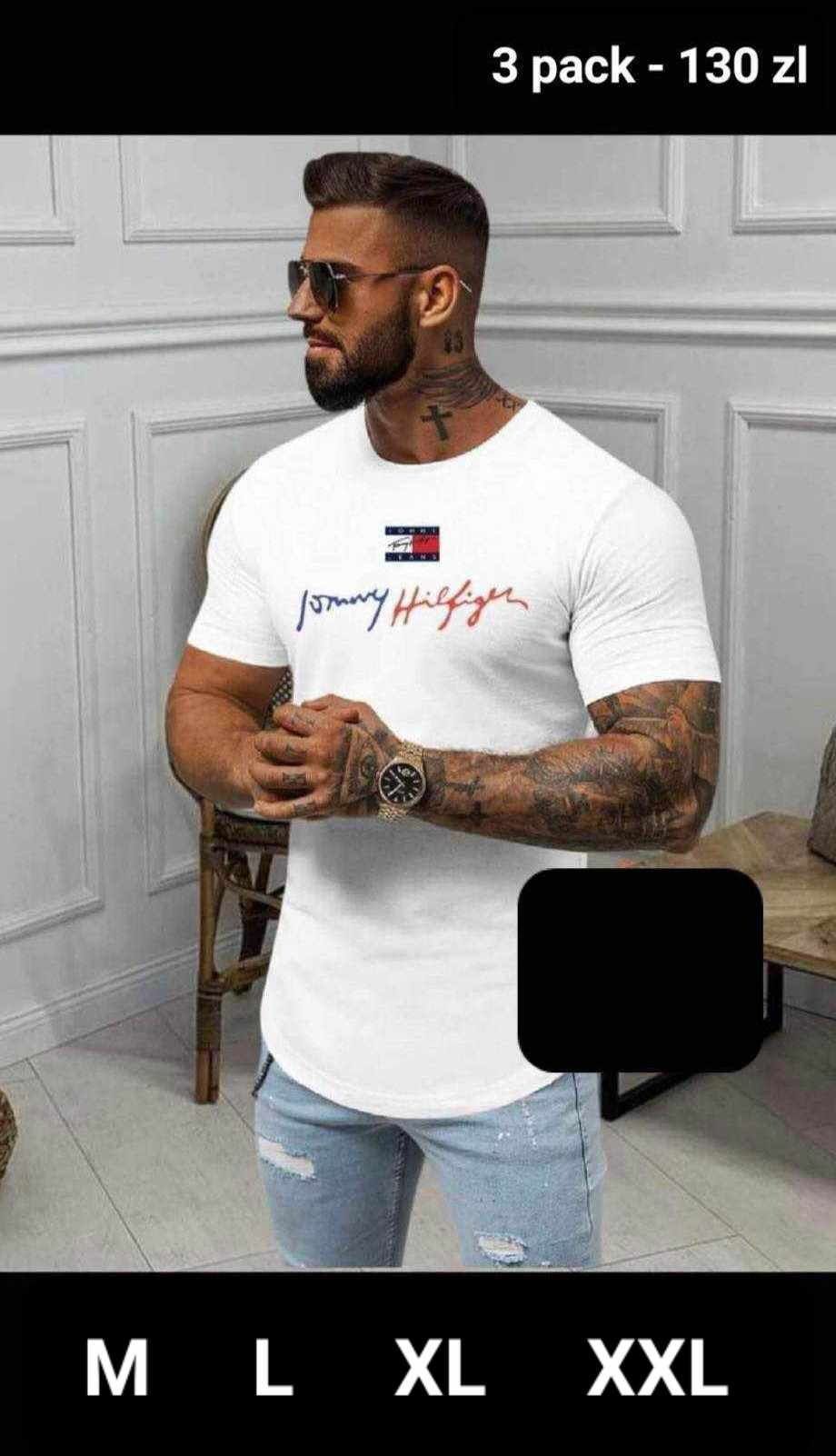 Nowe Koszulki Męskie 3szt.M L XL XXL różne modele .