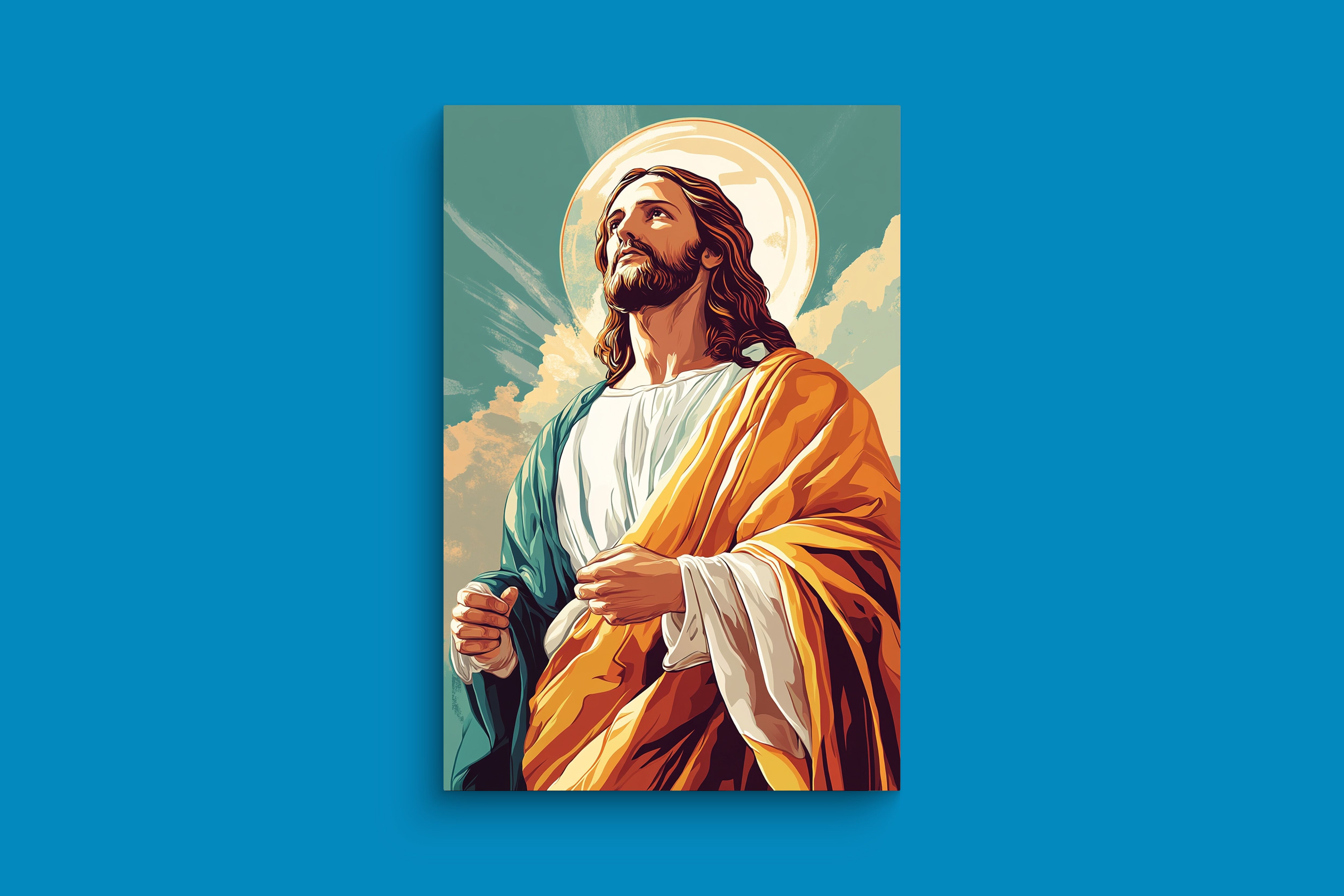 Obraz na płótnie Jezus Chrystus 60x90 dla dzieci i młodzieży