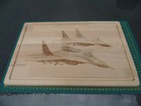 Mig 29. Para dyżurna. Deska kuchenna z litego buku.