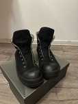 RICK OWENS ramones кеды black чорные и off white out of ofice black