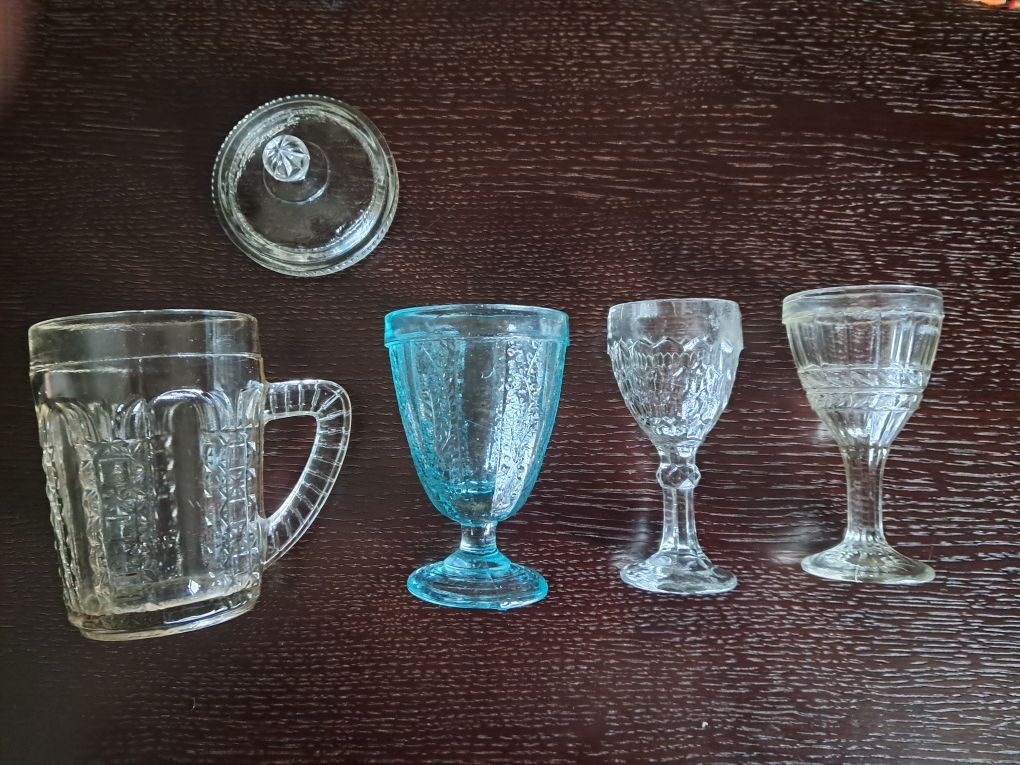 Чарки скляні та заварник