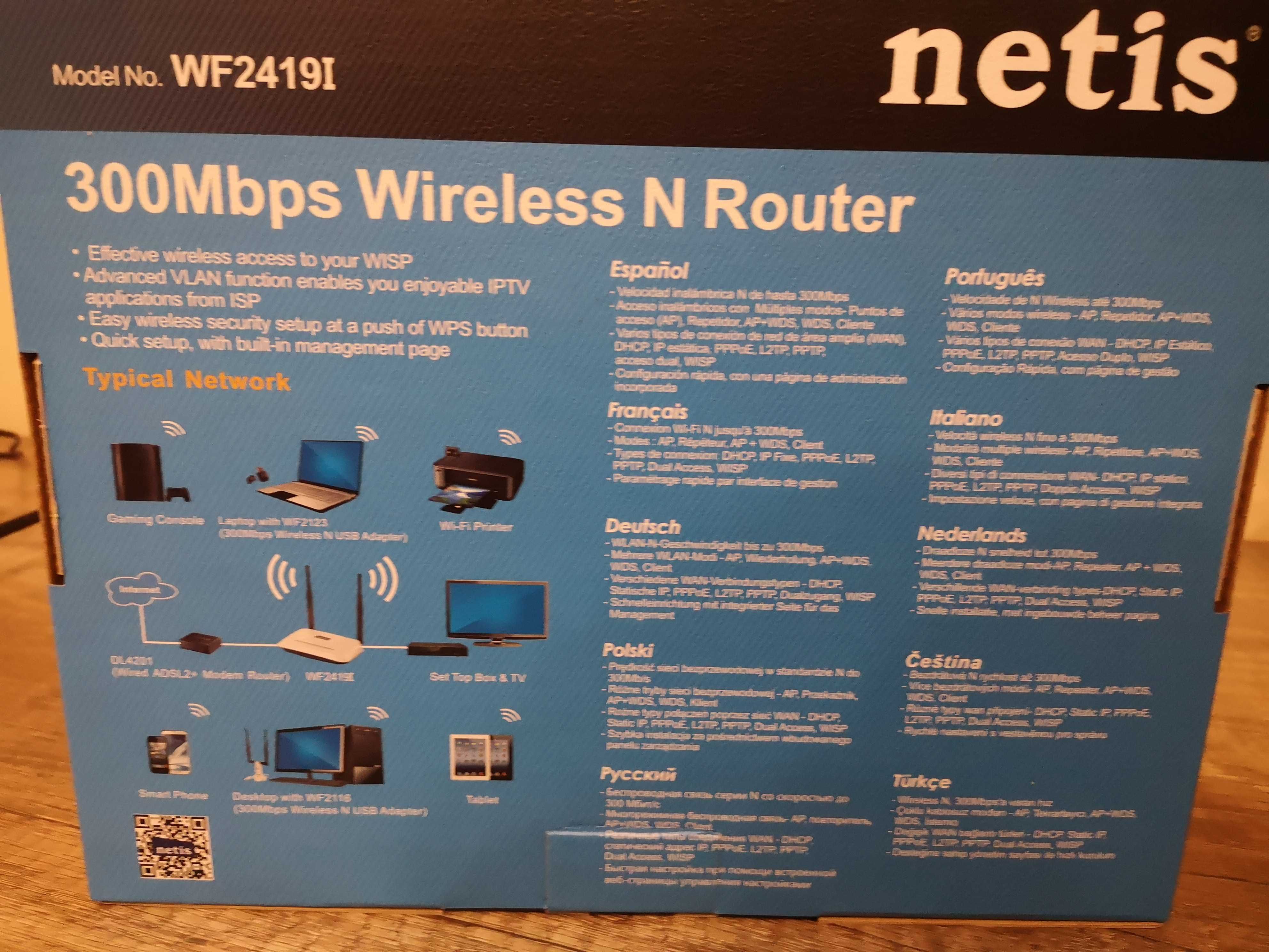 Ruter Netis 300Mbps Model WF2419 I