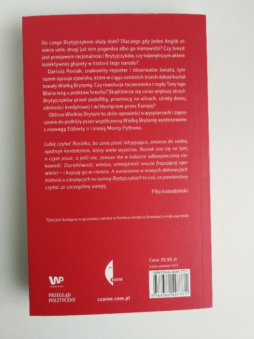 PROMOCJA Książka "Oblicza Wielkiej Brytanii" wydawnictwo czarne