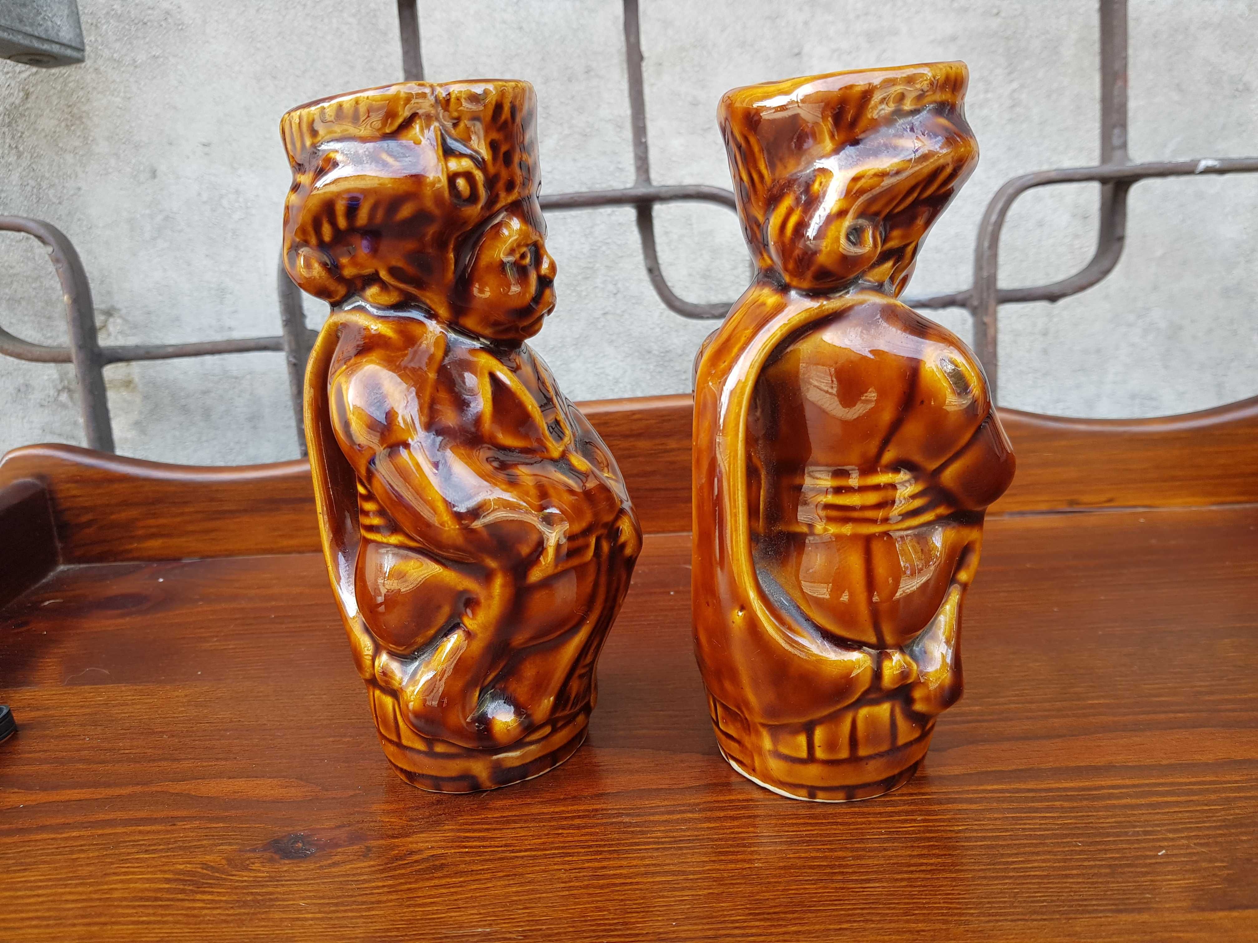 Stare ceramiczne wazony dzbanki komplet 2 sztuki