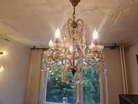 Lampa wisząca z kryształków