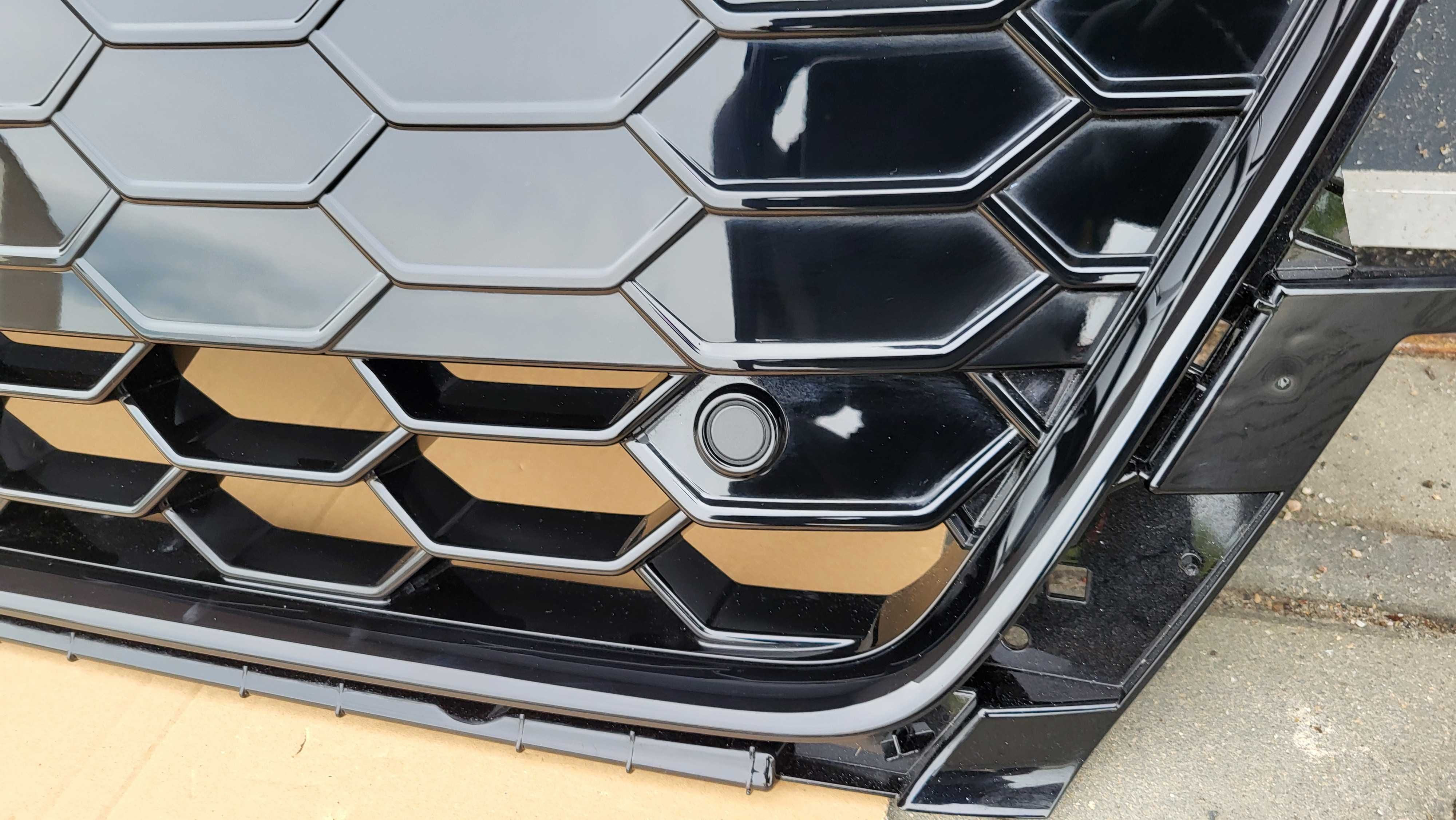 Atrapa chłodnicy GRILL Audi A4 B9 8W0 BLACK PDC QUATTRO Oryginał Nowa!