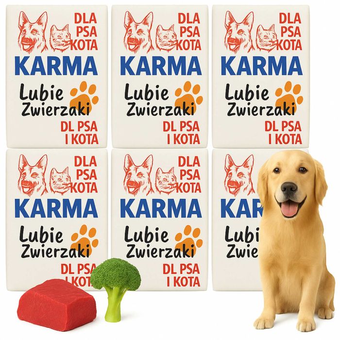 Mięso surowe mrożone mokra karma dla psa drób z kością 10kg BARF