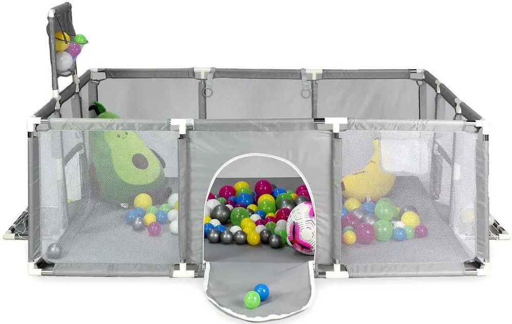 Дитячий манеж з баскетбольним кільцем, 180х120см