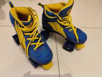 Wrotki Rio Roller Pure Blue/Yellow rozmiar 38 + dodatkowe kółka