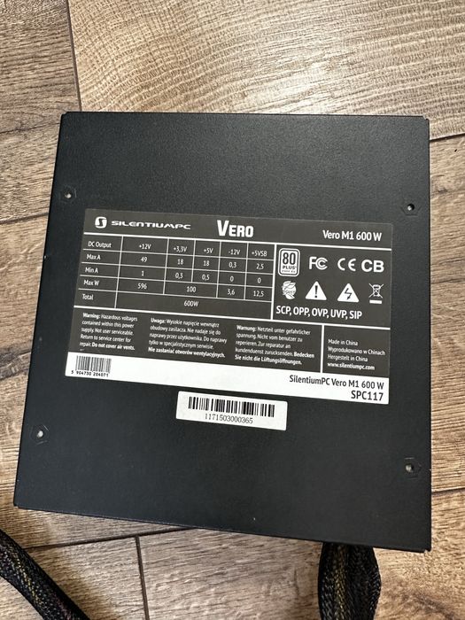 Zasilacz SilentiumPc Vero modularny 600w 80+