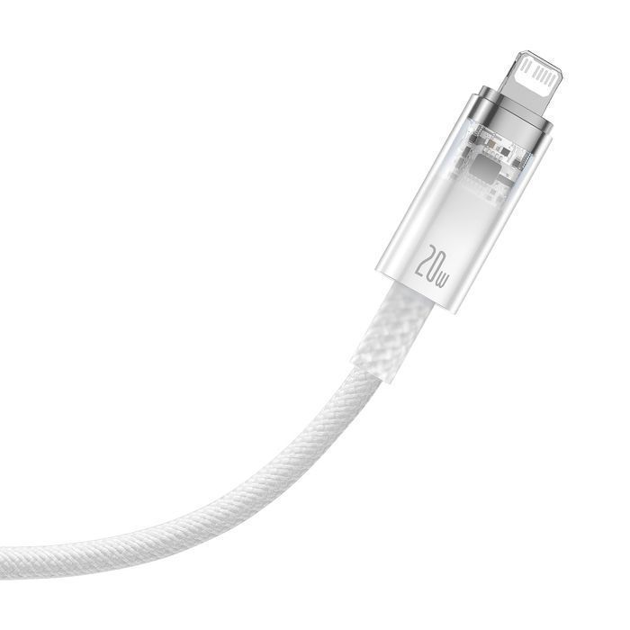 Kabel Baseus Explorer USB-C – Lightning 20W 2m, Biały - Seria Explorer