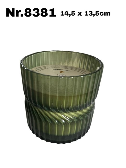 Duża świeca w szkle Kwiat Pustyni 550g 48h nr.8381