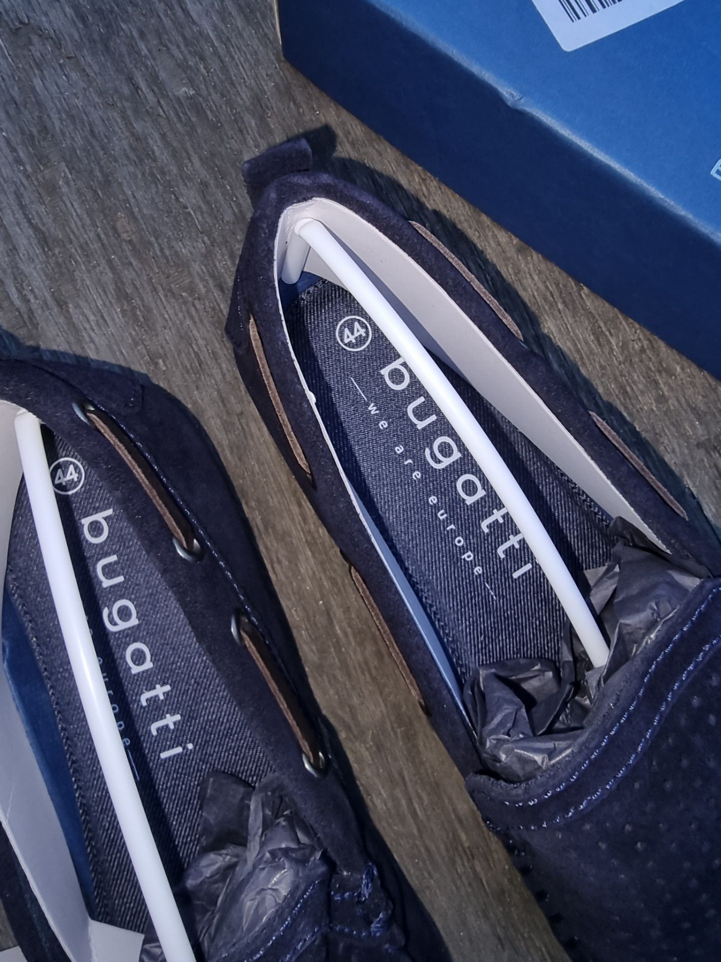замшеві чоловічі туфлі мокасіни Bugatti 44