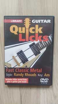 DVD quick lick Randy Rhoads szkoła gry na gitarze