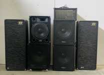 Kolumny dynacord s60h, subwoofery ibiza i omnitronic, mikser pro audio