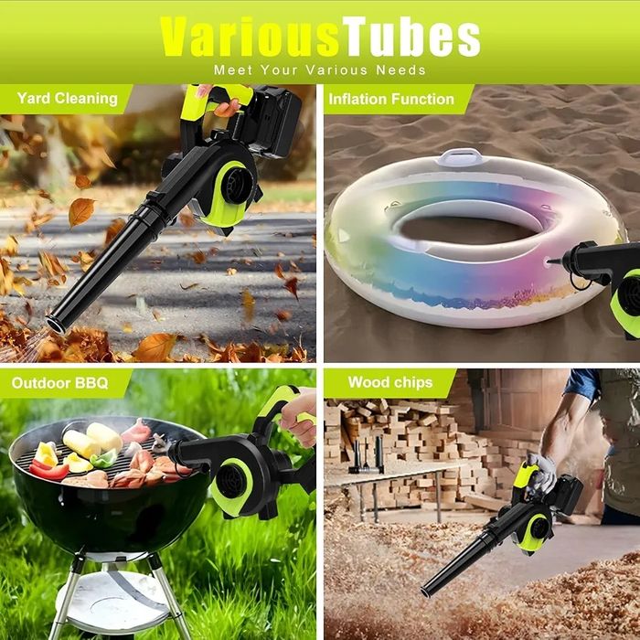 Bezprzewodowa dmuchawa/odkurzacz do liści, kompatybilny z Makita 18V