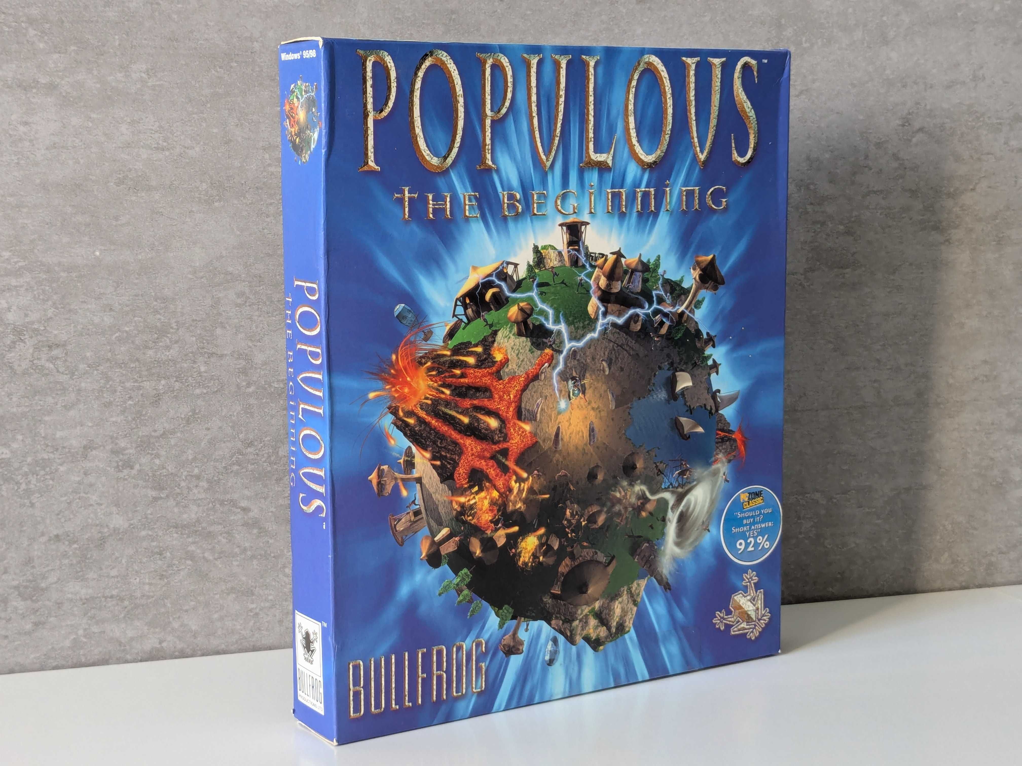 Gra Populous: The Beginning BIG BOX z 1998 r. nowa, plomba PC CD ENG