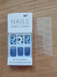 Nowe tipsy M7 zestaw sztuczne paznokcie naklejki klej akcesoria mani