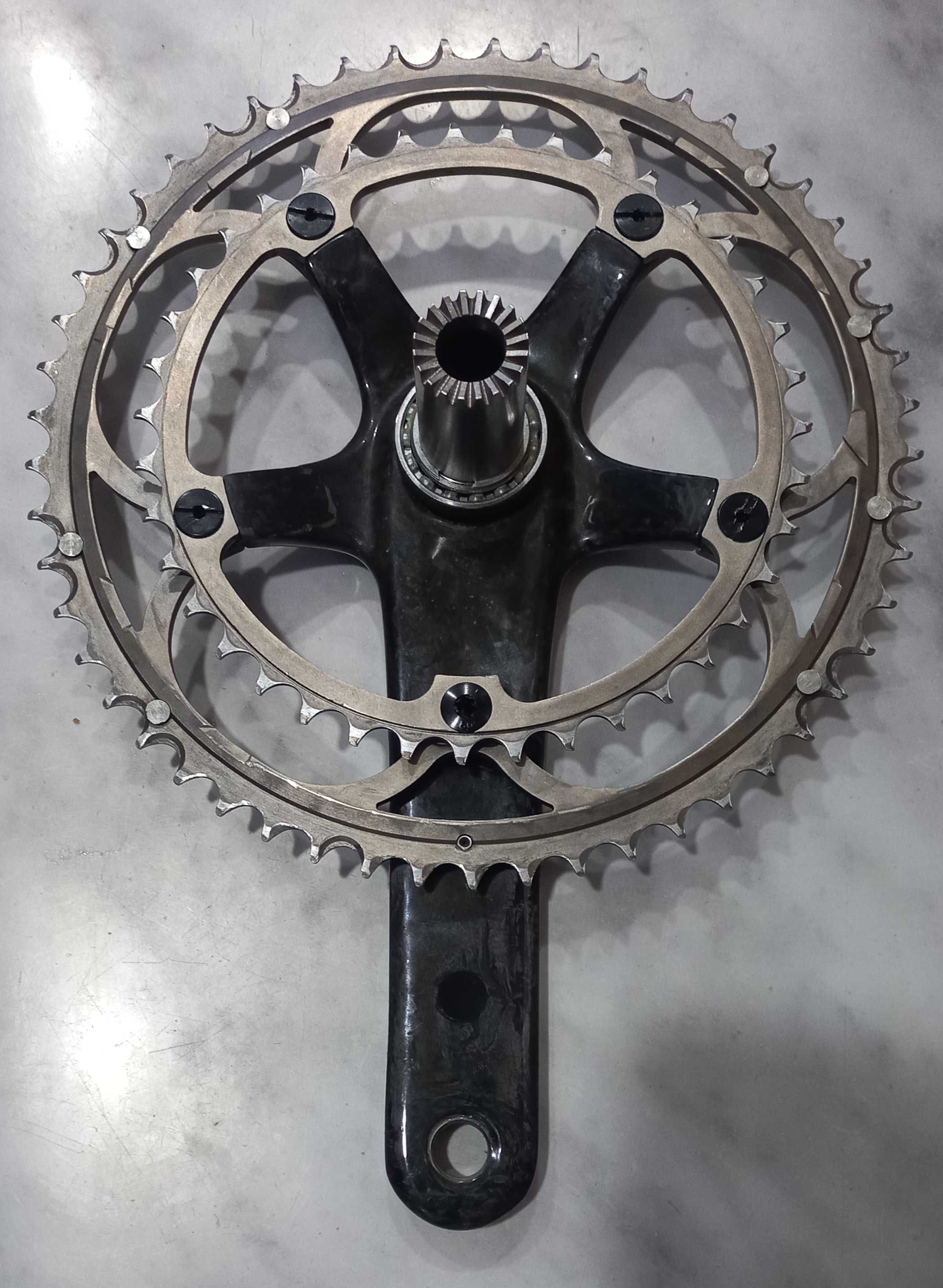 Pedaleira/Pedivela Campagnolo Record 10V 53/39 Fibra Carbono NOVA