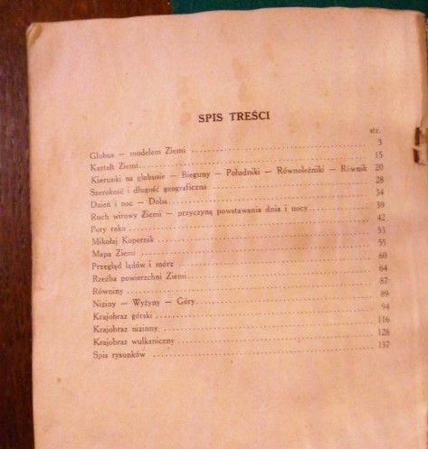 książka z 1950r, antyk, podręcznik - geografia kl VII