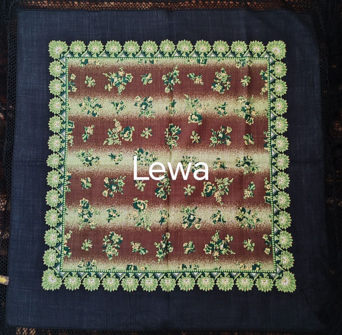Chustka góralska ze strzępkami 105cm×105cm