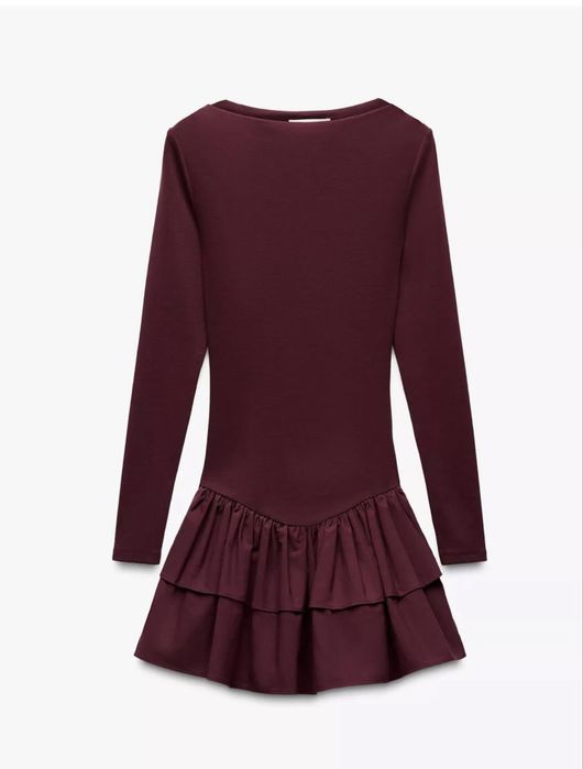 Облягаюча сукня з коміром ZARA
