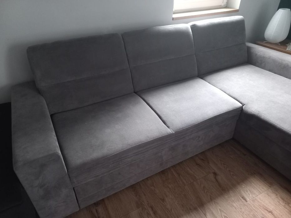 Narożnik rozkładany szary