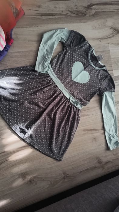 Paka zestaw ubrań jesień 116 sukienka coccodrillo , kamizelka