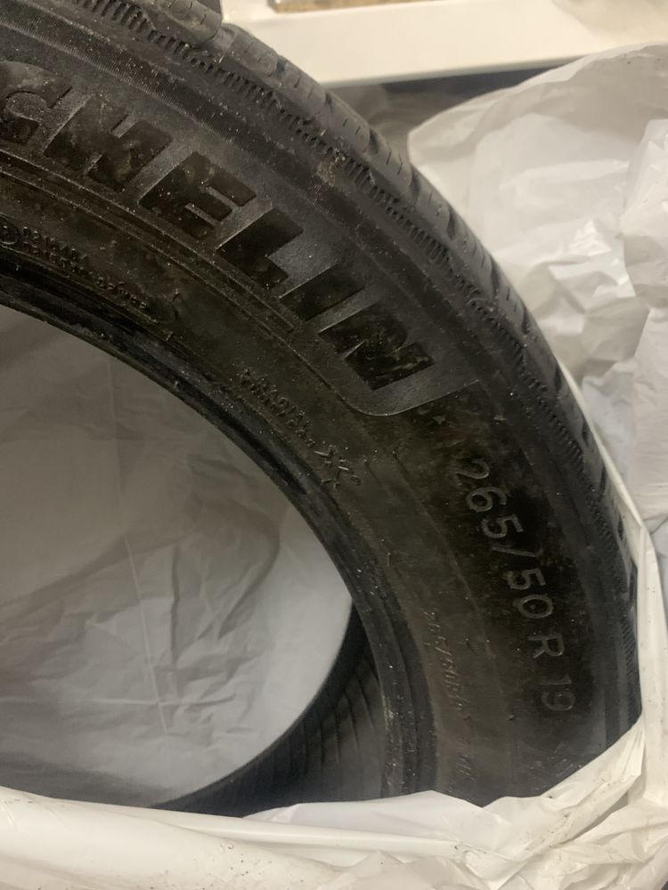 Шины б.у 265 50 R19 Michelin Pilot Alpin 5 SUV ZP RSC 110H 2 шт зимові