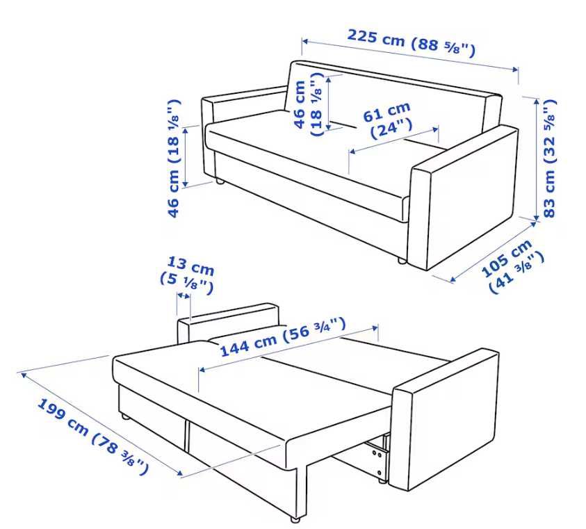 Sofá cama 3 Lugares