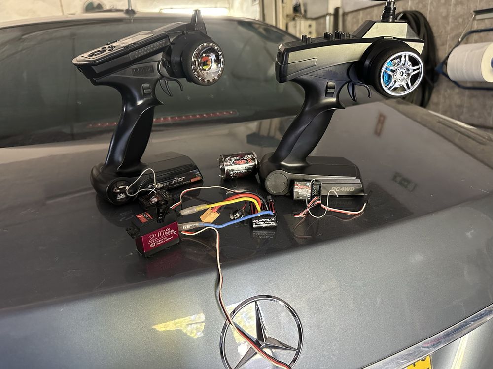 Comando rc variador 1060 motor escovas servo rc4wd traxxas axial rgt