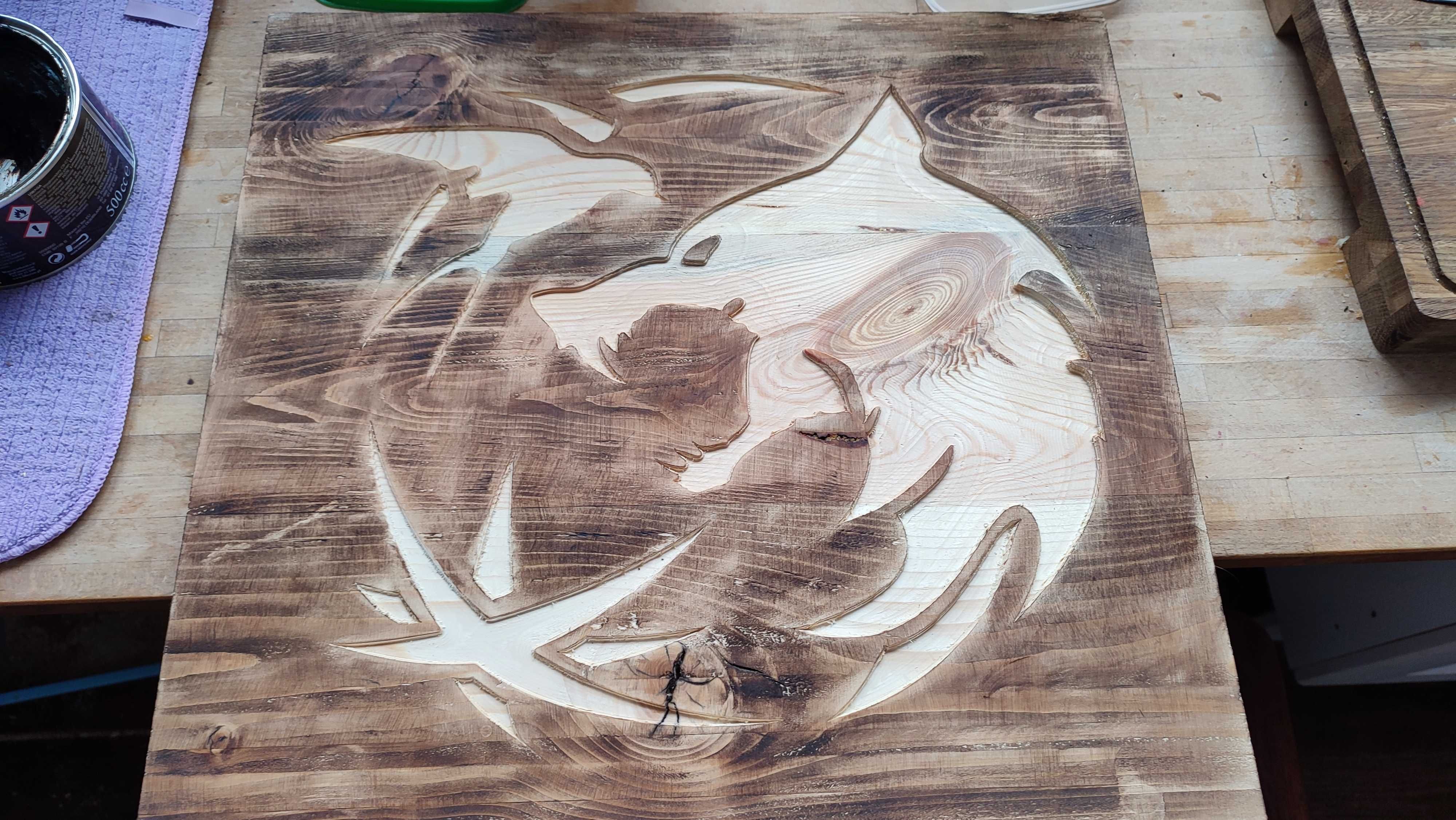 Wiedźmin The Witcher Logo prezent Kat Alien CNC Mandala