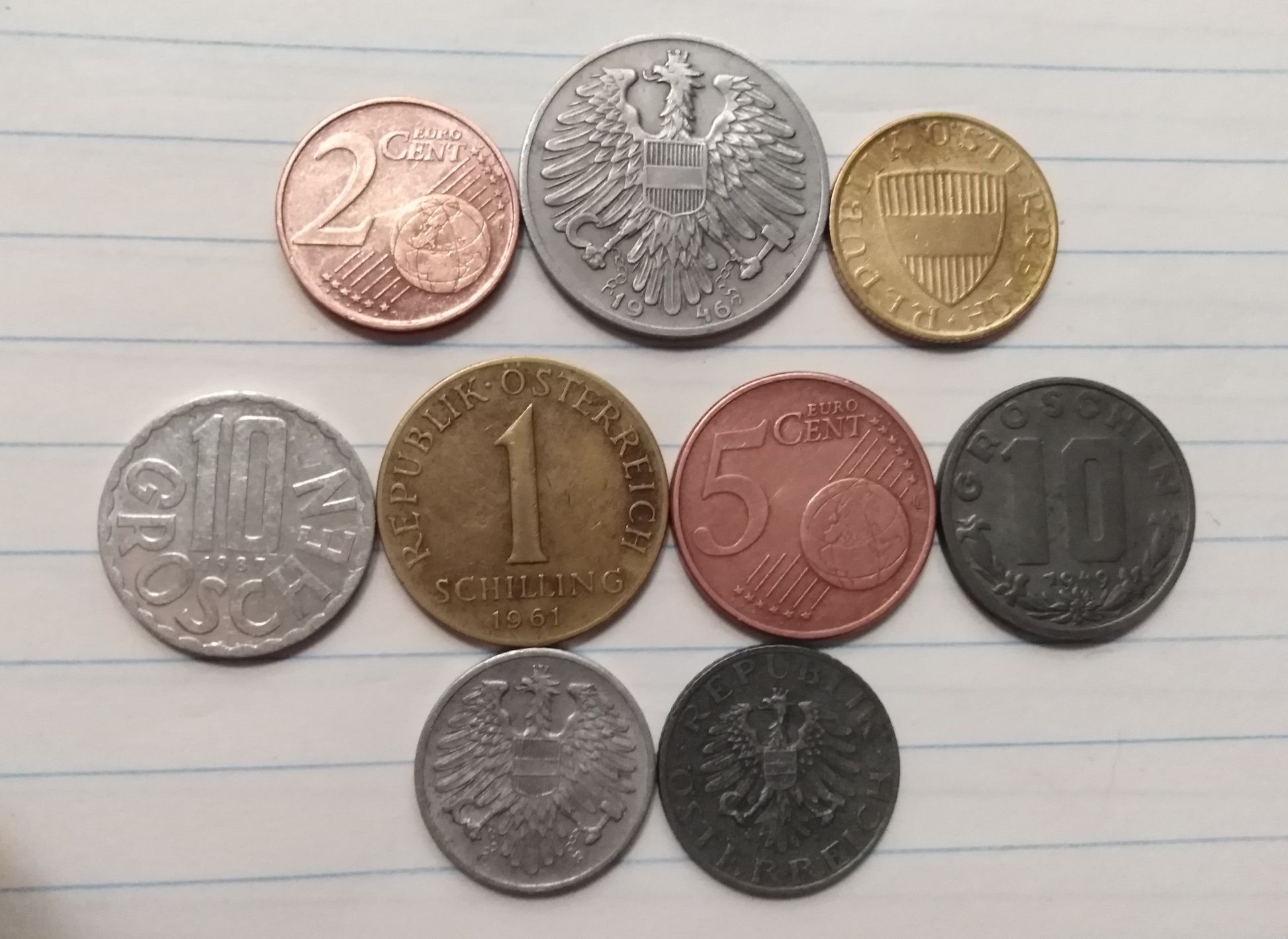 Монети підбірка Австрія