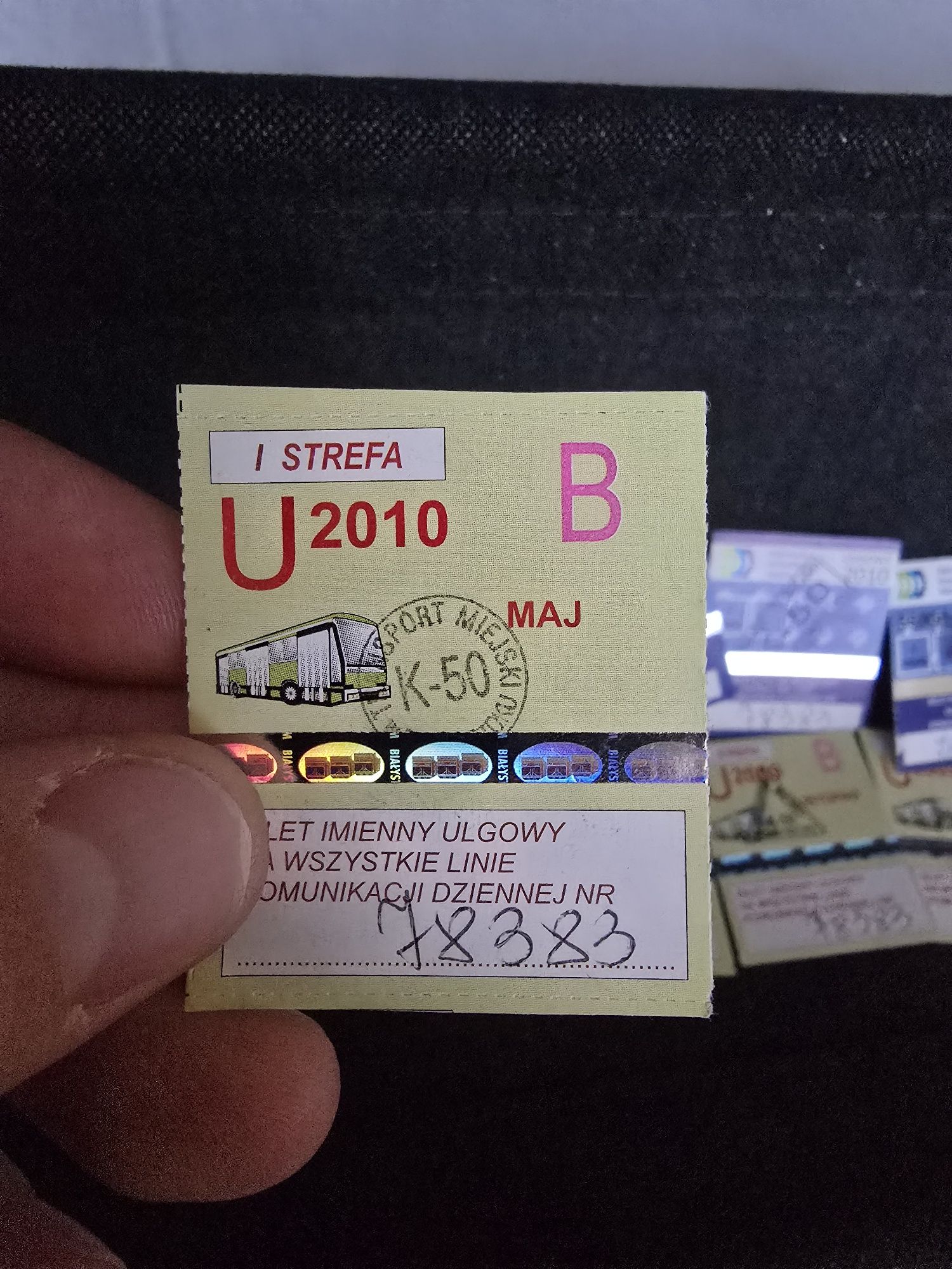 Bilety mpk bialystok miesięczny ulgowy 2010 i 2011 roku