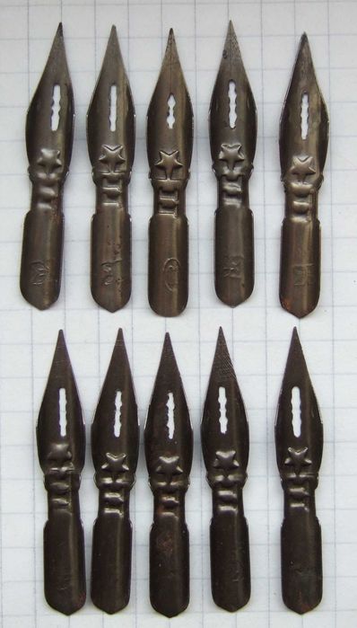 Нові пера для каліграфії та радянських авторучок. Ціна за 10 штук