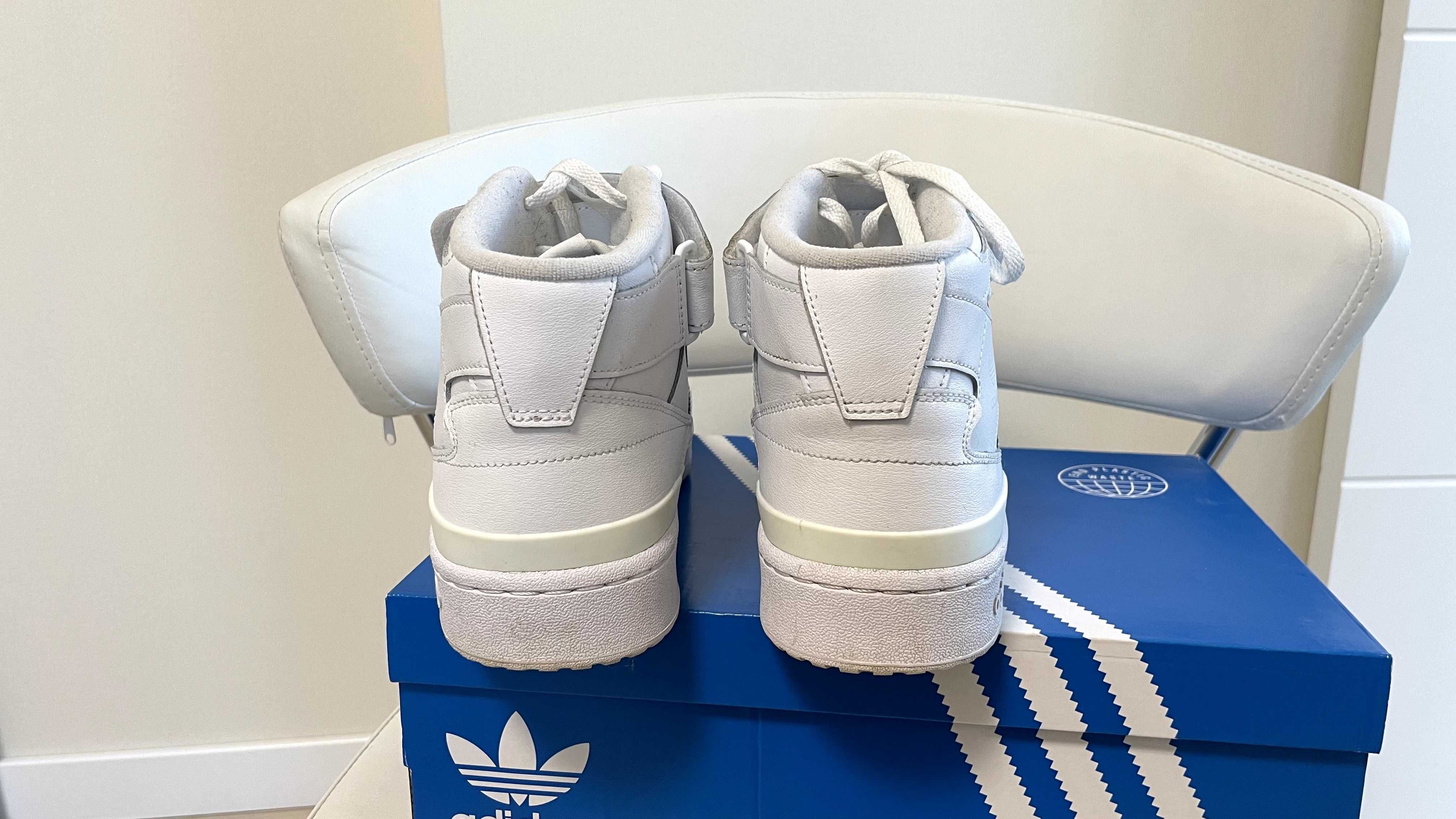 кросівки adidas forum mid (original, 11 uk, white)