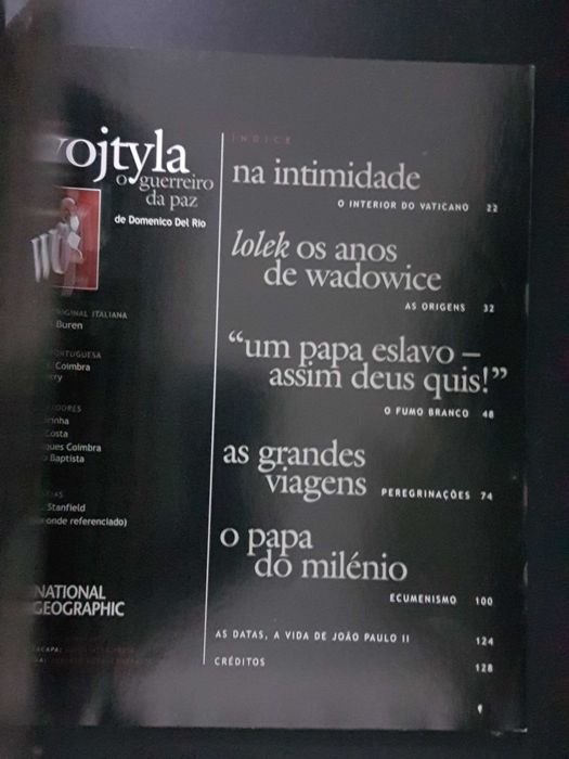 Edição Especial Revista National Geographic sobre o Papa João Paulo II