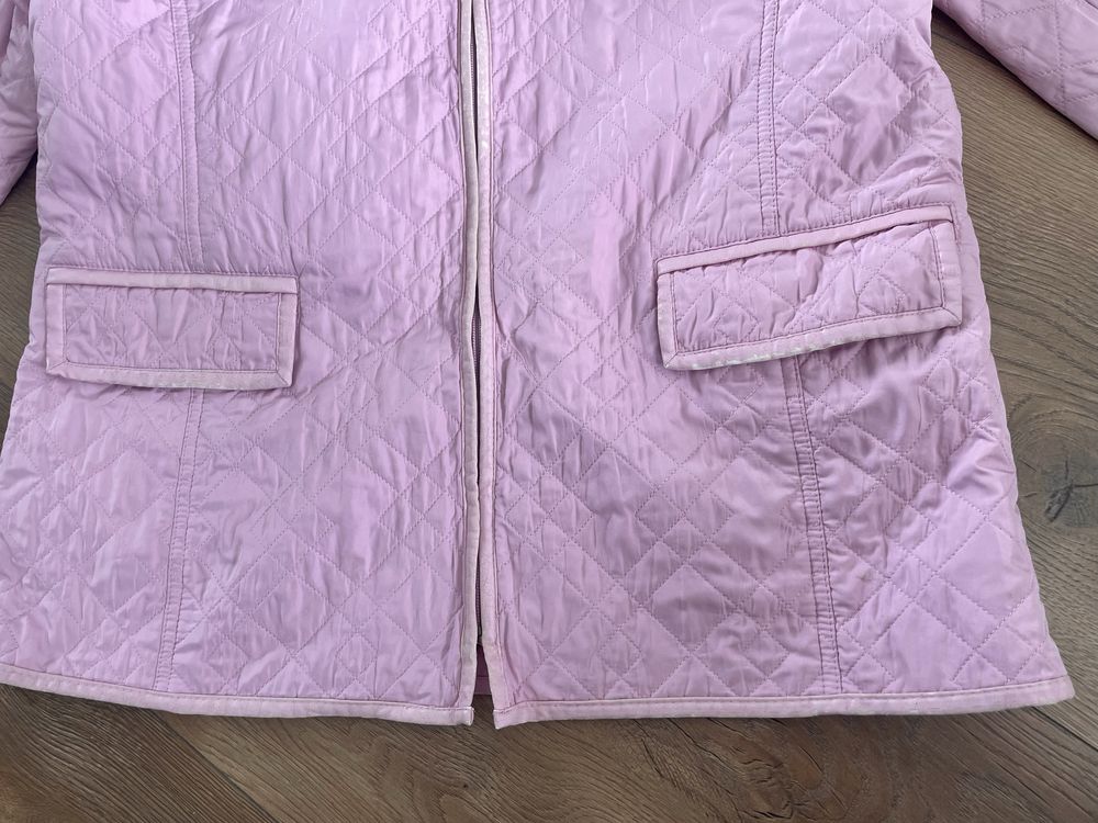 pudrowo różowa pikowana kurtka Gerry Weber rozmiar 46 plus size