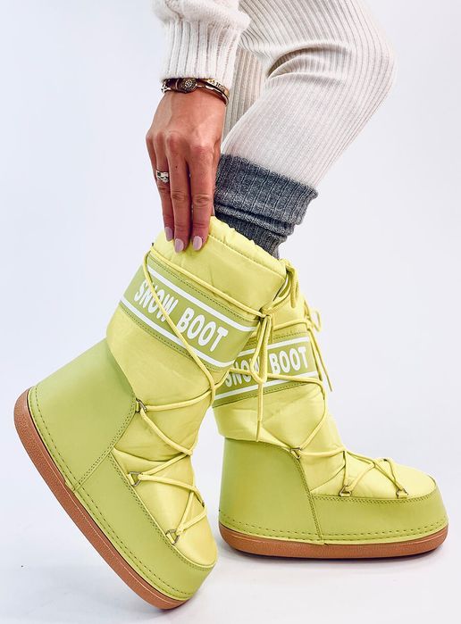 Snow Boots Wysokie Tange Flu Yellow