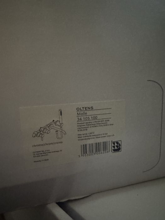 Oltens Molle Chrom bateria podtynkowa 4 otworowa