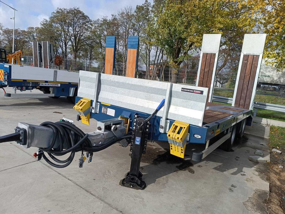 Nowa Przyczepa Scorpion Tandem , 2 osie, najazdy, regulowany zaczep !