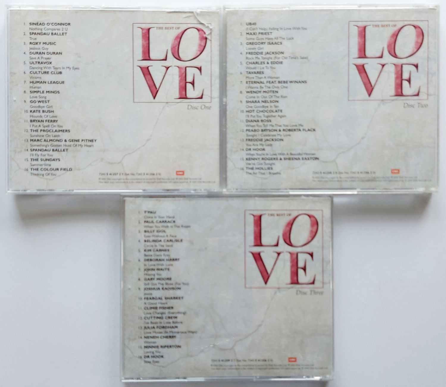 The Best Of Love 3CD Roxy Music Kate Bush UB40 Maxi Priest T'Pau