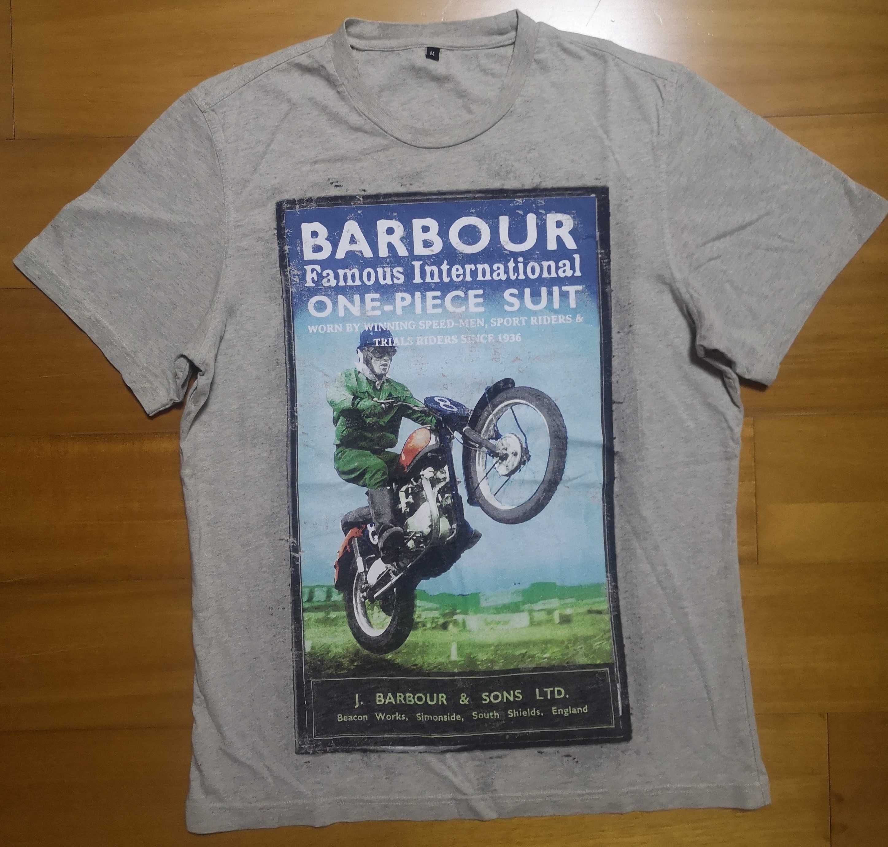 T-shirt cinza de homem - Barbour - Tamanho M