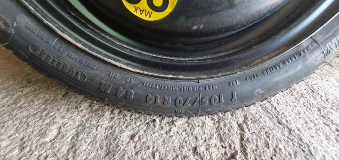 Koło dojazdowe / dojazdówka 105/70/14R golf 3