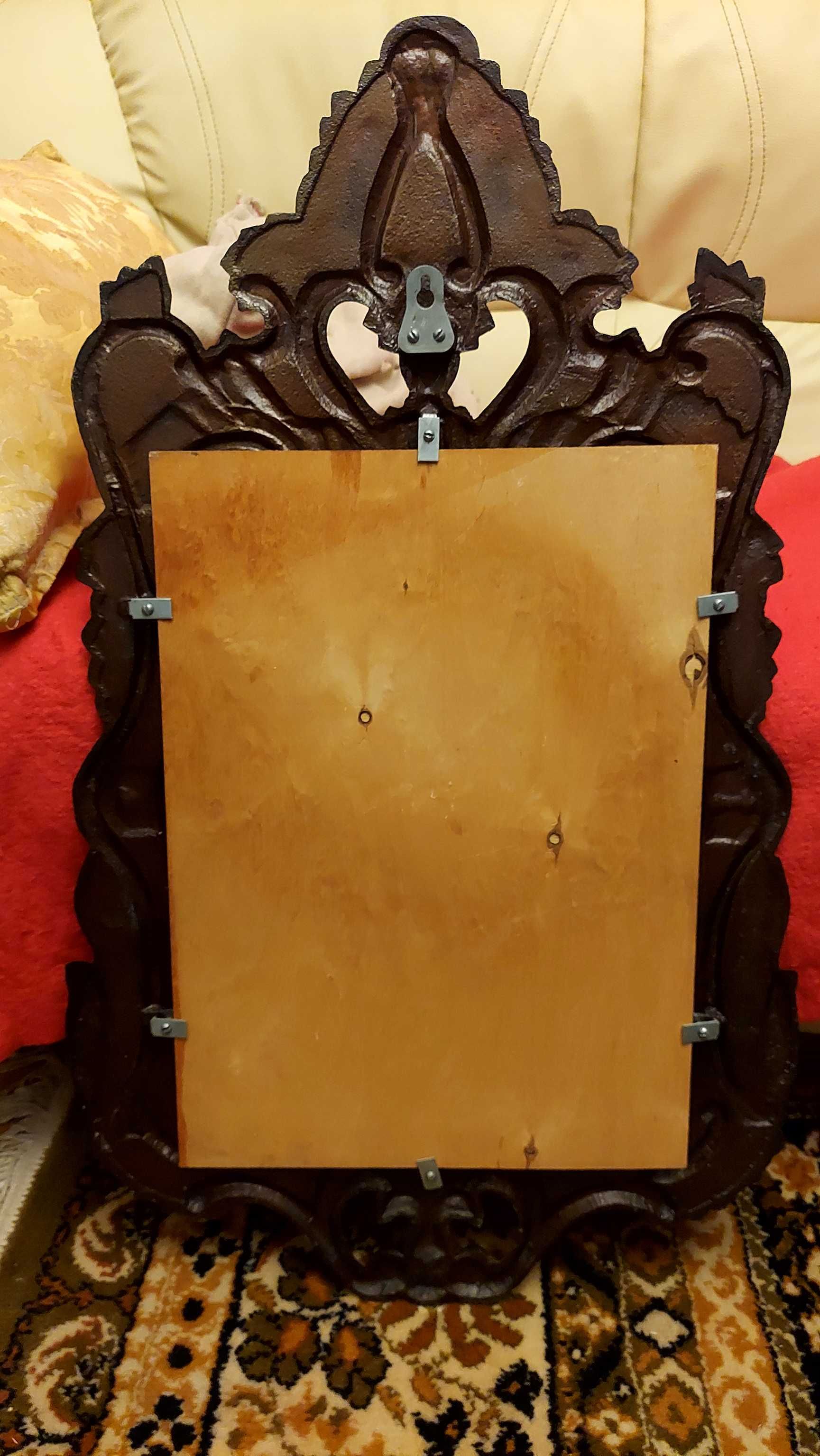 Lustro wiszące dekoracyjne vintage