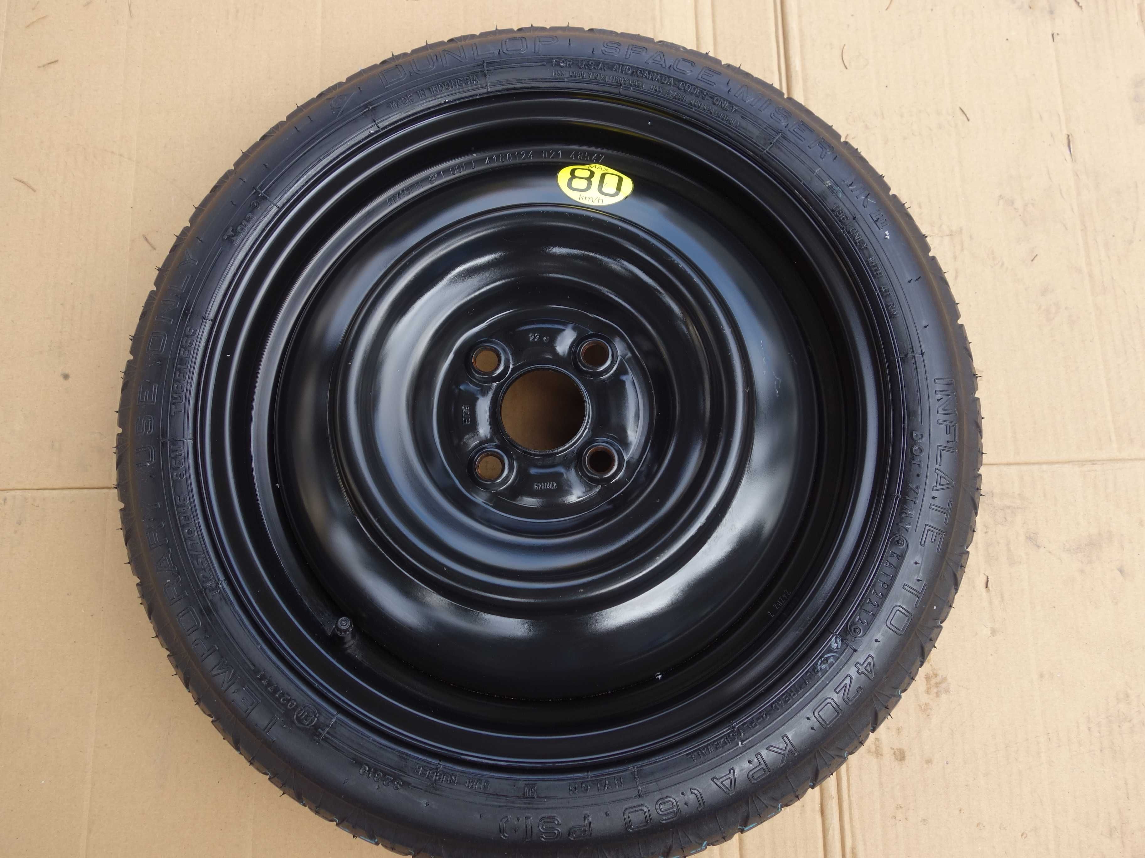 Koło Dojazdowe Zapasowe TOYOTA YARIS III SUZUKI SWIFT 16'' OEM