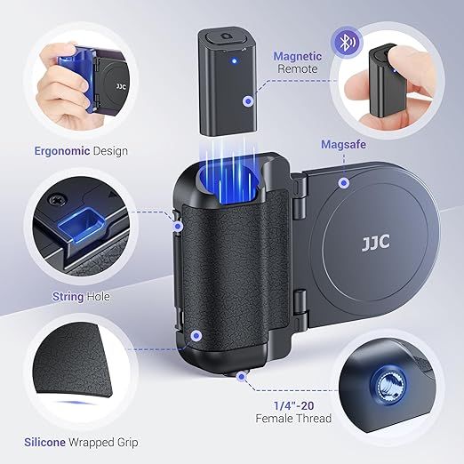 jjc magnetyczny uchwyt do smartfona z pilotem bluetooth x