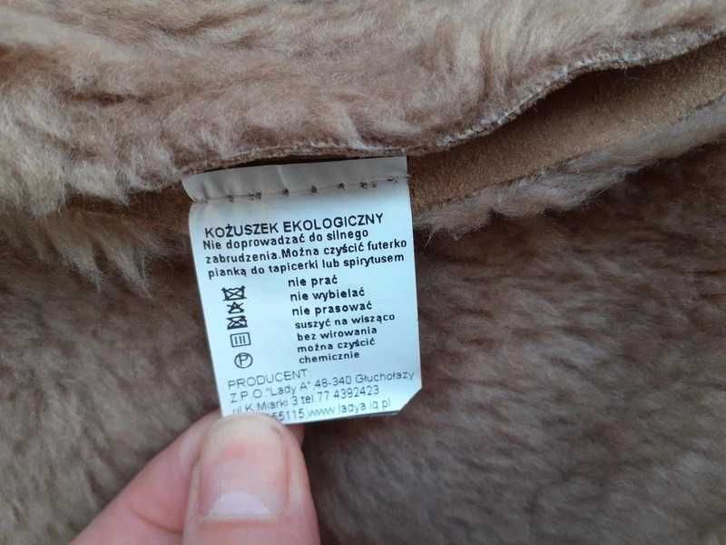 Kożuch ekologiczny z kapturem