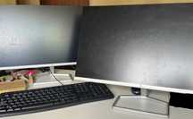 2 Monitores HP M24f – 24’’ Full HD IPS (como novos)