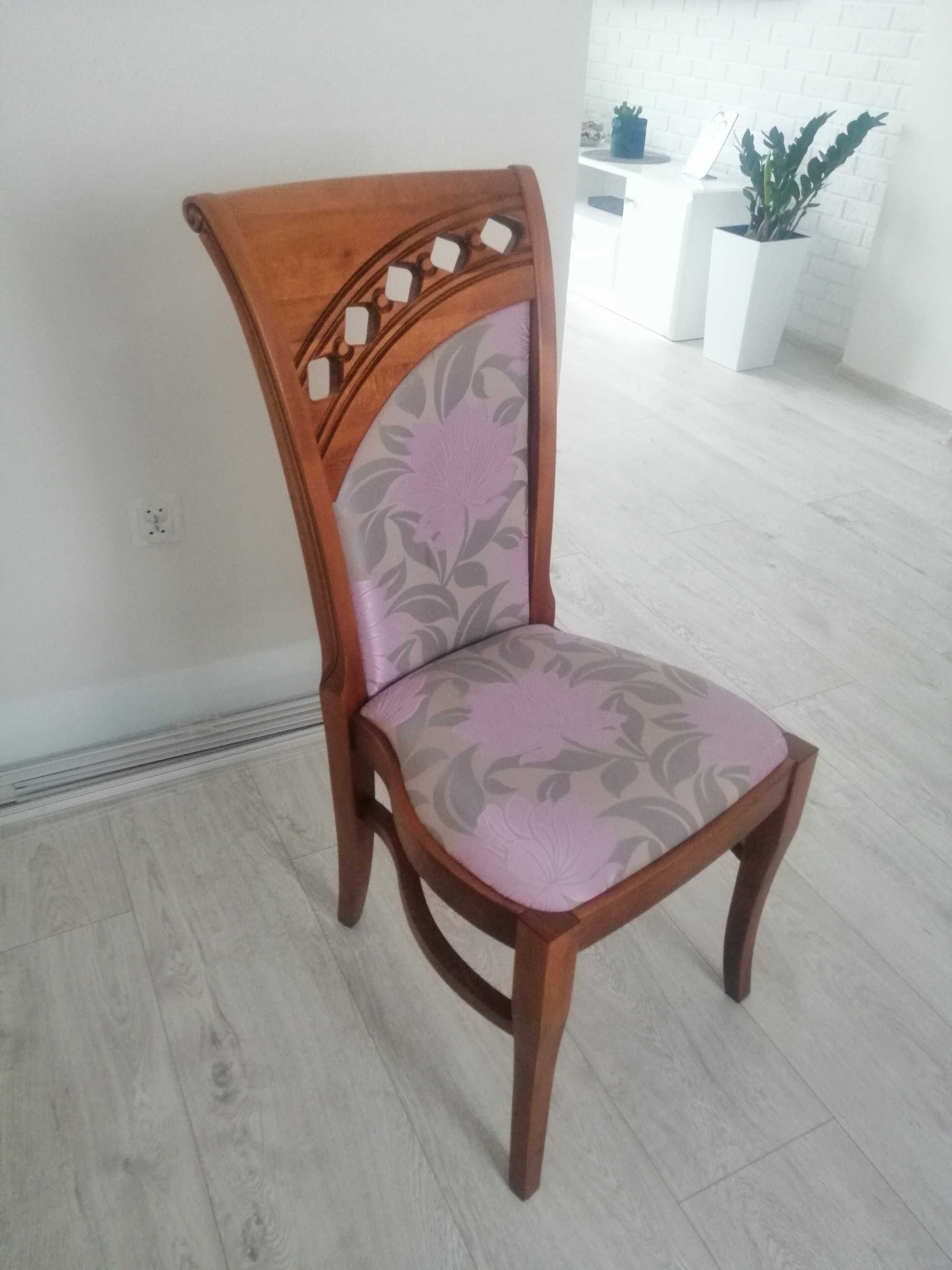 Stylowe krzesła z, litego drewna bukowego komplet 8szt